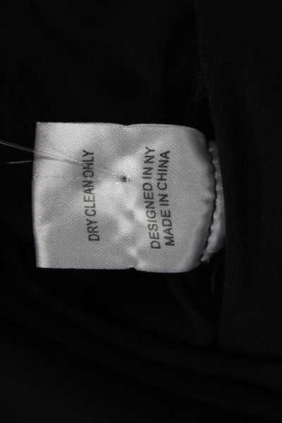 Katie J Childrens Girls Sleeveless Ruched Dress Black Size Medium