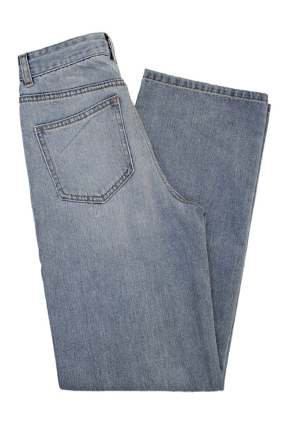 Katie J Childrens Girls Ripped Light Wash Jeans Blue Cotton Size 14