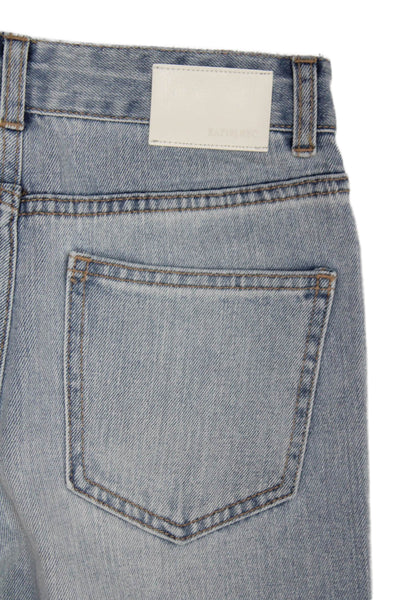 Katie J Childrens Girls Ripped Light Wash Jeans Blue Cotton Size 14