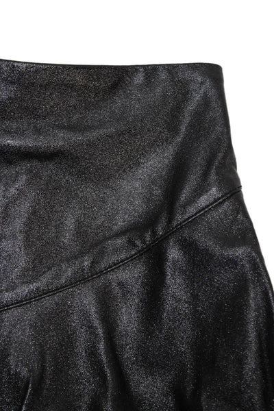 MNG Girls Stretch A-Line Ruffled Casual Mini Skirt Silver Size 8-9