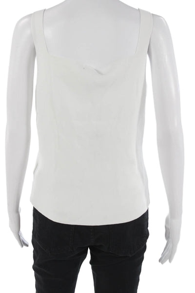 Cyrus Womens White Basic Camisole Square Neck Sleeveless Size XL