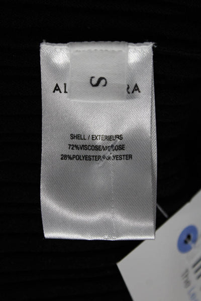 Altuzarra Women A-Line Pleated Black Midi Skirt Size S