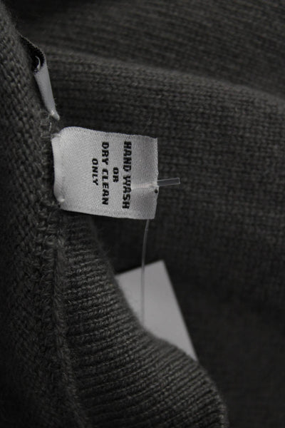 Autumn Cashmere Unisex Gray 100% Cashmere Pullover Sweater Size S