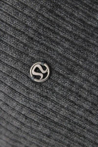Lululemon Womens Pullover Turtleneck Cotton Sweater Gray Long Sleeve Size 8