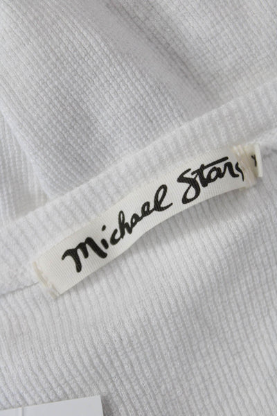 Michael Stars Women Basic Long Sleeve White T-Shirt Size XS