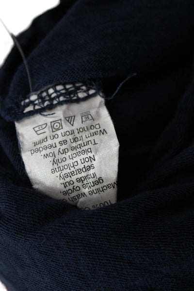 J Crew Womens Basic Dark Blue V-Neck Cotton Short Sleeve T-Shirt Size S