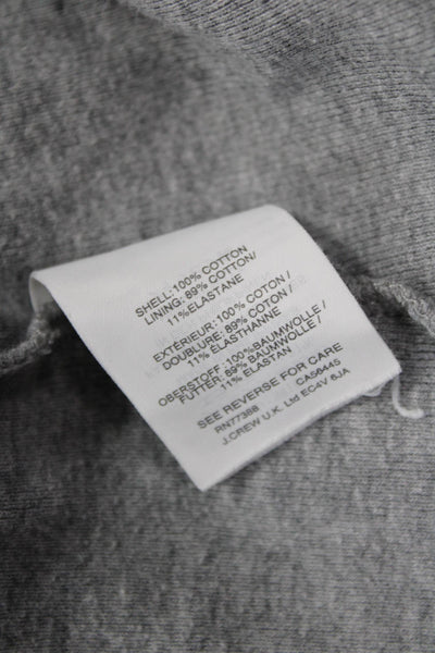J Crew Womens Basic Cotton Square Neck Camisole Gray Sleeveless Size M