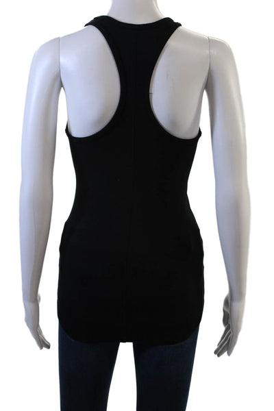 Stateside Women Basic Tank Black Round Neck Sleeveless Size XS
