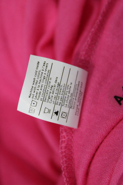 Vince Women Basic Pink T-Shirt 50% Pima Cotton 50% Modal Size M