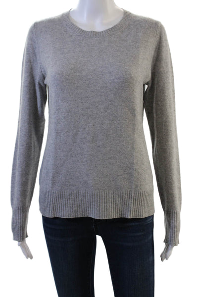 TSE Say Unisex 100% Cashmere Gray Pullover Sweater Crew Neck Size L