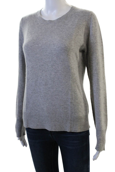 TSE Say Unisex 100% Cashmere Gray Pullover Sweater Crew Neck Size L