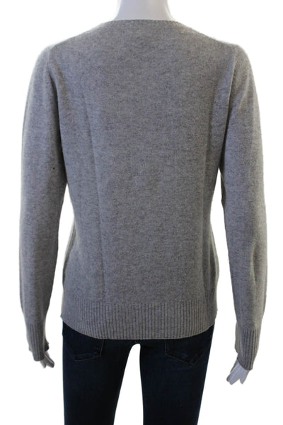 TSE Say Unisex 100% Cashmere Gray Pullover Sweater Crew Neck Size L
