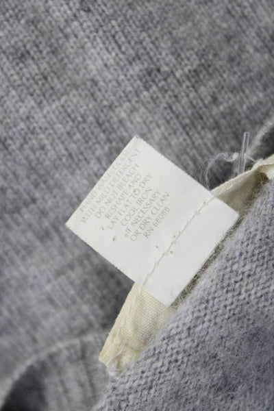 TSE Say Unisex 100% Cashmere Gray Pullover Sweater Crew Neck Size L