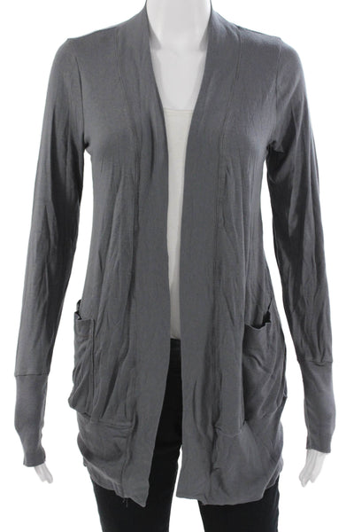 Splendid Unisex Gray Cardigan Sweater 50% Supima Cotton Modal Size M