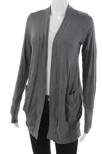Splendid Unisex Gray Cardigan Sweater 50% Supima Cotton Modal Size M