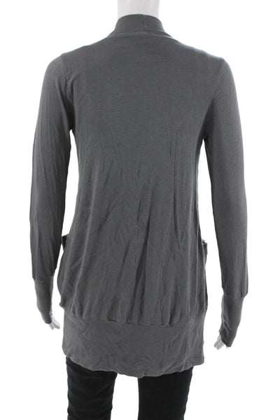 Splendid Unisex Gray Cardigan Sweater 50% Supima Cotton Modal Size M