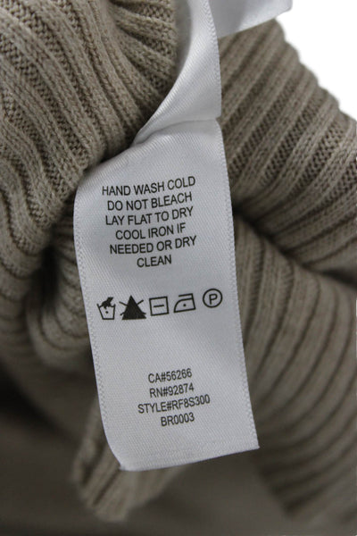 Splendid Unisex Beige Cashmere Blend Cardigan Long Sleeve Size S