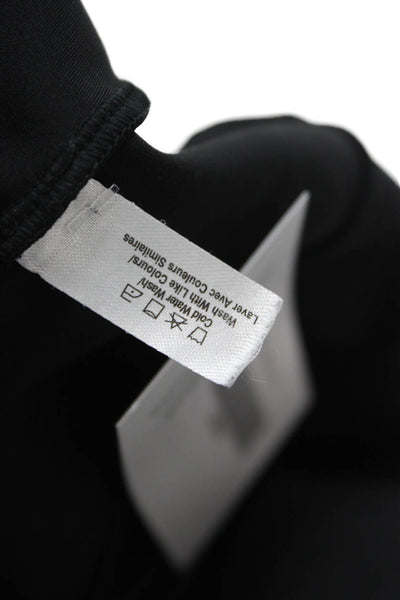 All Access Women Windbreaker Jacket Black High Neck Zip Long Sleeve Size M