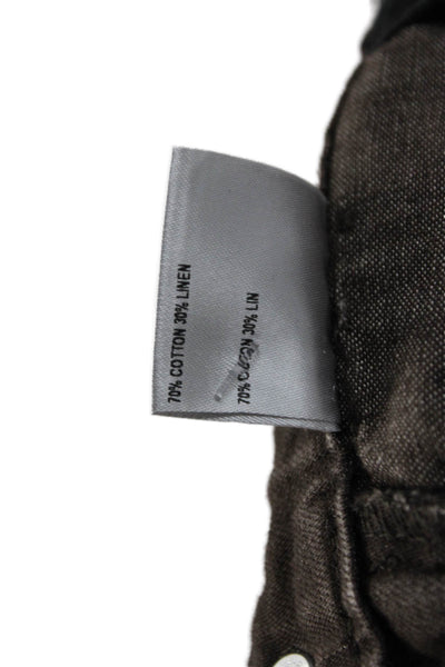 Bernard Zins Mens Cropped Brown Jeans Size 38