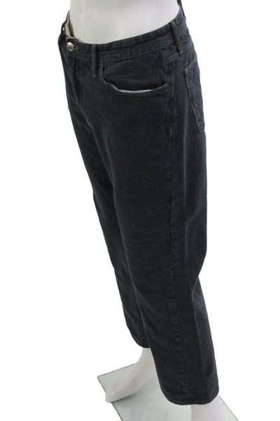 Agave Denim Co Mens Cropped Straight Dark Gray Jeans Size 38
