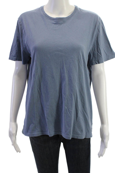 ATM Mens Blue Cotton Short Sleeve Crew Neck T-Shirt Size M
