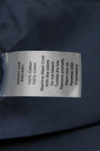 ATM Mens Blue Cotton Short Sleeve Crew Neck T-Shirt Size M