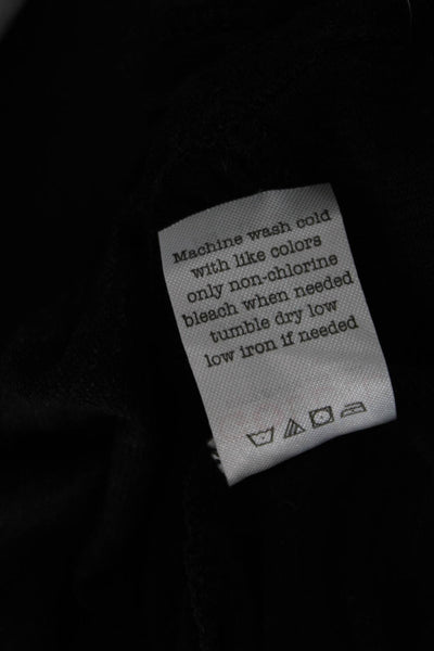 Goldie Womens Basic T-Shirt Black 100% Pima Cotton V-Neck Short Sleeve Size M