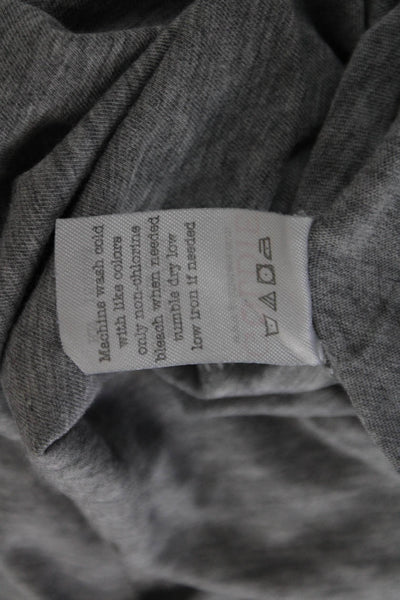 Goldie Women Basic Gray Pima Cotton Crew Neck Short Sleeve T-Shirt Size M