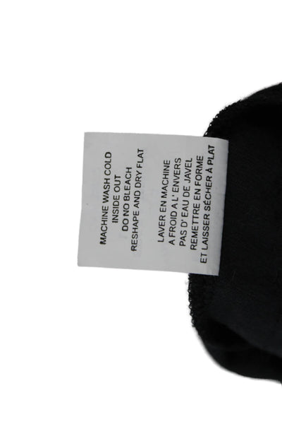 Theory Womens Sleeveless Tunic Tank Black Cotton Spandex Size L