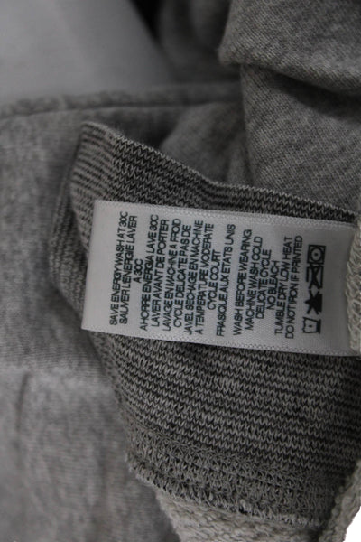 Sundry Womens Pullover Sweatshirts Gray Floral Crew Neck Size 2