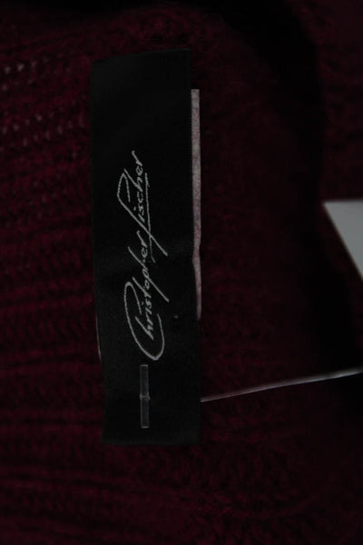 Christopher Fischer Unisex Pullover Cashmere Blend Mock Neck Long Sleeve Size S