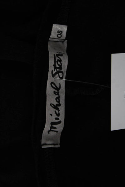 Michael Stars Womens Black Basic Longsleeve T-Shirt Size One Size