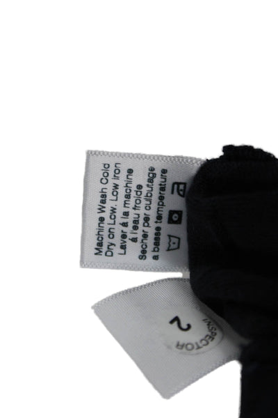 Stark Womens Black Linen Sleeveless Round Neck T-Shirt Bohemian Size L