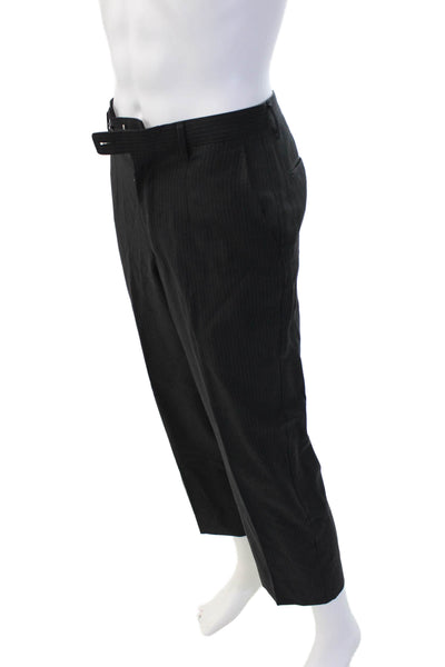 Alfani Mens Black 2 Piece Wool Blend Suit Size 40