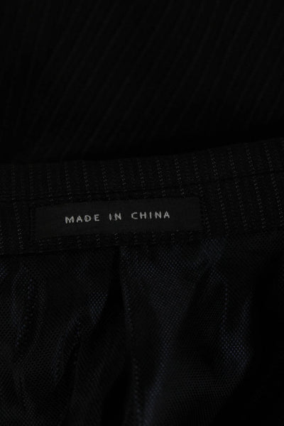 Alfani Mens Black 2 Piece Wool Blend Suit Size 40