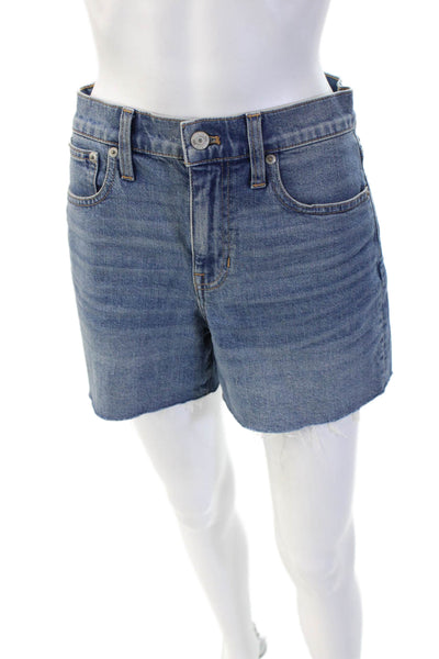 J Crew Unisex Bermuda Shorts Blue Cotton Lycra Size 25
