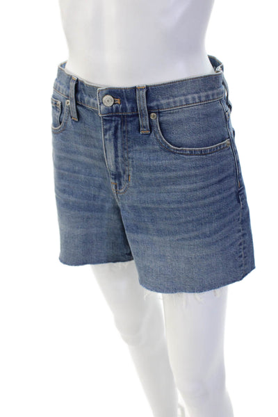 J Crew Unisex Bermuda Shorts Blue Cotton Lycra Size 25