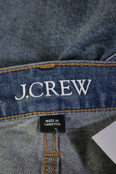 J Crew Unisex Bermuda Shorts Blue Cotton Lycra Size 25