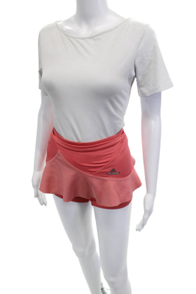 Adidas by Stella McCartney Girls Flare Skort Pink Nylon Blend Solid Size XS