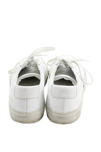 Woman by Common Projects Womens Lace Up Low Top Sneakers White Size 37