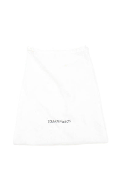 Woman by Common Projects Womens Lace Up Low Top Sneakers White Size 37