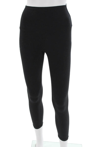 Splits 59 Women Ankle Leggings Black Nylon Spandex Size M
