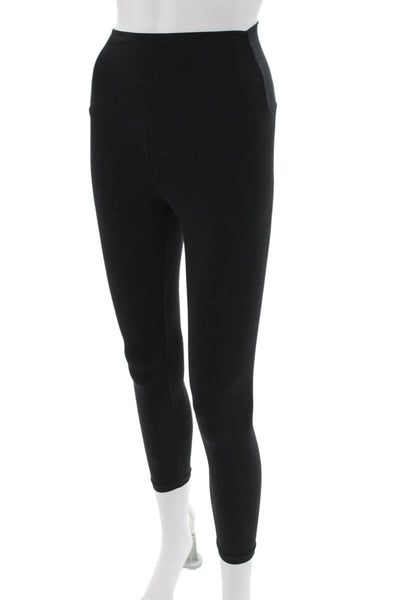Splits 59 Women Ankle Leggings Black Nylon Spandex Size M