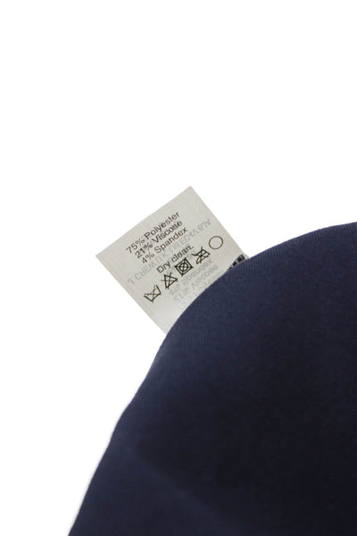 J Crew Women Dark Blue Shift Dress Sleeveless Round Neck Rayon Short Size 4