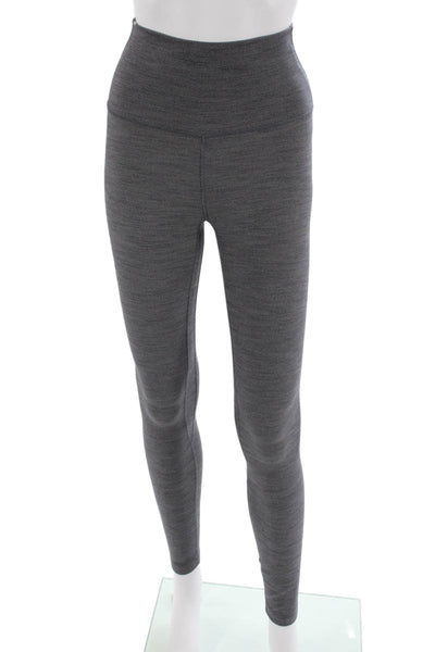 Lululemon Women Ankle Leggings Dark Gray Nylon Blend Size 2