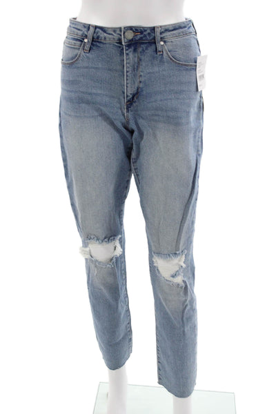 Articles of Society Women Boyfriend Cropped Light Blue Jeans Size 25