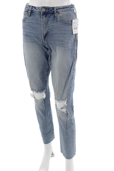 Articles of Society Women Boyfriend Cropped Light Blue Jeans Size 25