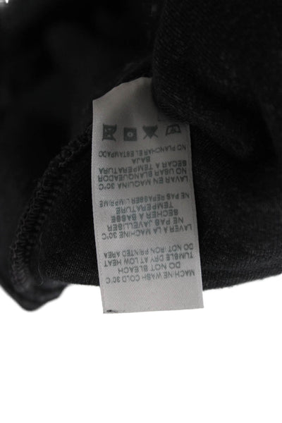 Sundry Womens Full-Zip Hoodie Dark Gray Graphic Print Size 1