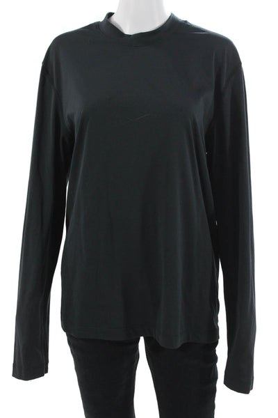 James Perse Mens Black Cartoon Graphic Long Sleeve Crew Neck T-Shirt Size 2