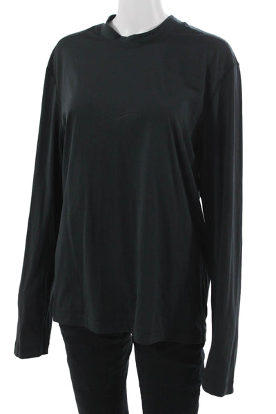 James Perse Mens Black Cartoon Graphic Long Sleeve Crew Neck T-Shirt Size 2